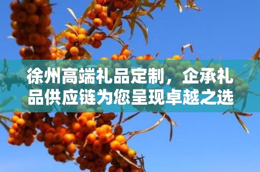 徐州高端礼品定制，企承礼品供应链为您呈现卓越之选