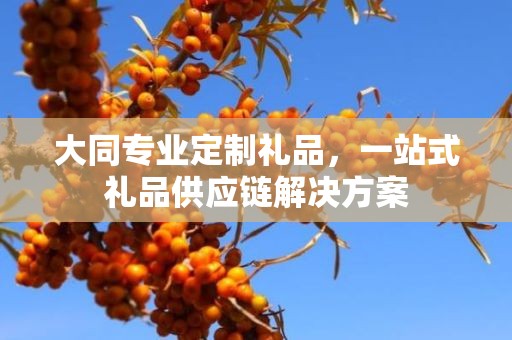 大同专业定制礼品，一站式礼品供应链解决方案