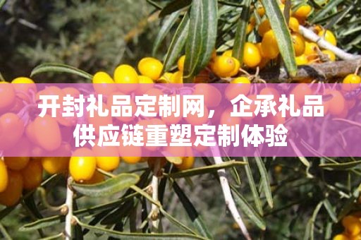 开封礼品定制网，企承礼品供应链重塑定制体验