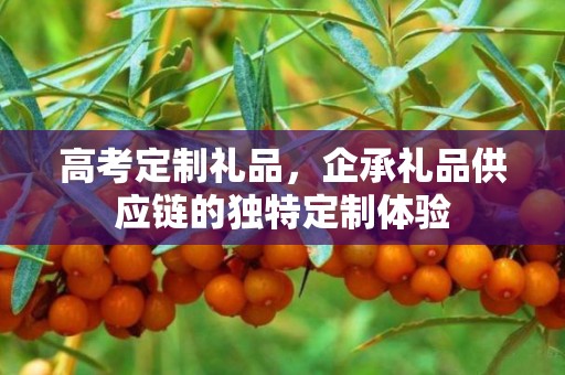 高考定制礼品，企承礼品供应链的独特定制体验