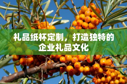 礼品纸杯定制，打造独特的企业礼品文化